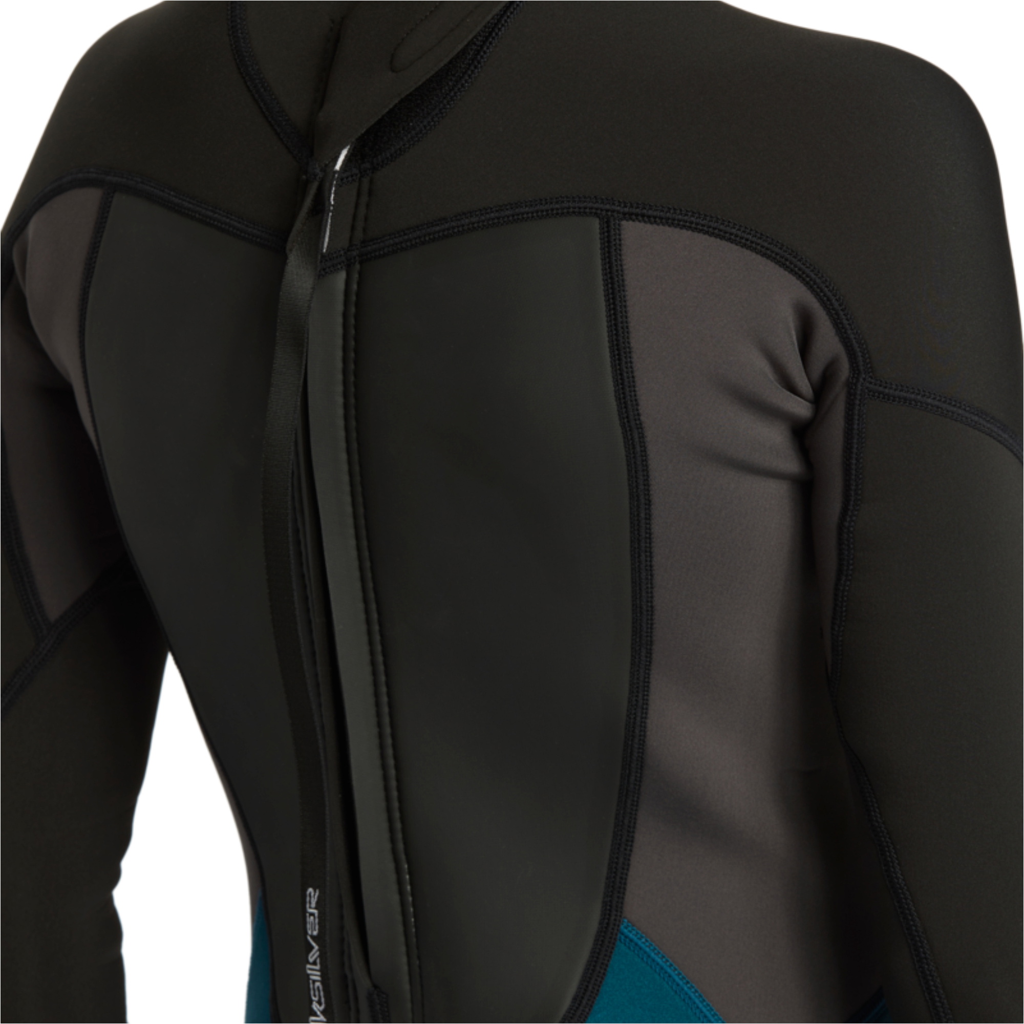 2026 Quiksilver Junior Prologue 3/2mm Back Zip Flatlock Våddragt EQBW103121 - Midnight Turquoise